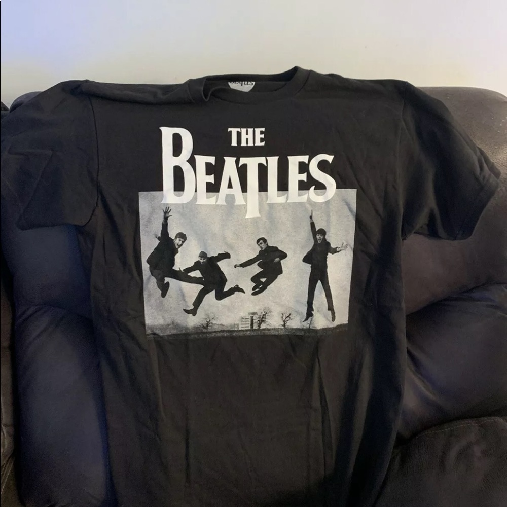 The Beatles Black T-shirt Medium Black